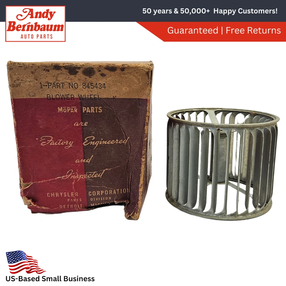 Dodge Plymouth Chrysler Desoto 1941-1948 calefacción soplador rueda 845434 nuevo en stock Foto 1 de 4