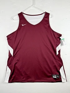 Talla XL - Camiseta de baloncesto reversible para mujer Nike borgoña blanca - Imagen 1 de 8