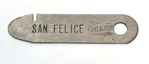 VINTAGE SAN FELICE ZIGARREN & EL VERSO ZIGARREN WERBUNG BOXÖFFNER - Bild 1 von 5