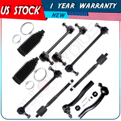 Para Lexus ES300 2002-03 10 piezas barra de amarre de dirección delantera trasera extremo piñón fuelle Foto 1 de 4