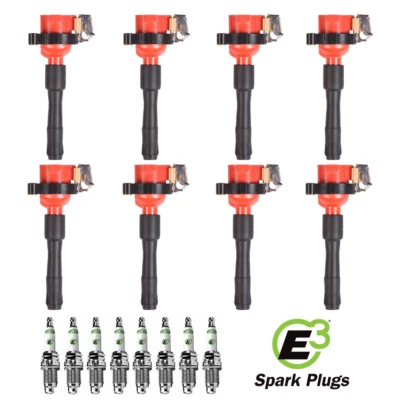 Energy Ignition Coil & E3 Premium Spark Plug for BMW 740i Z3 M5 X5 UF354 - Image 1 of 4