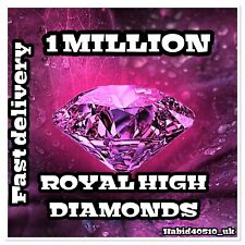 SAME DAY DELIVERY Roblox Royale High 1m 1 Million Diamonds Level 75 Cheap Very