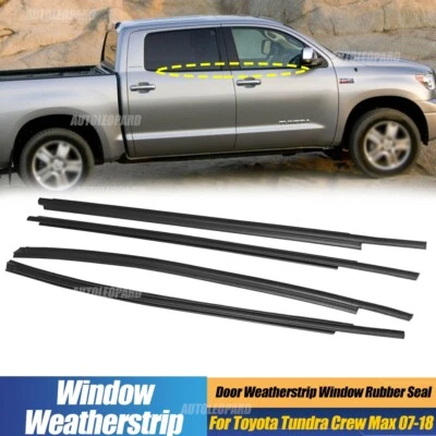 Window Weatherstrip Moulding Trim Seal Belt For Toyota Tundra Crew Max 2007-2018 - Image 1 of 4