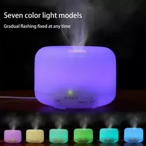 Diffusore di oli aromatici essenziali aromaterapia ultrasuoni LED umidificatore purificatore d'aria - Foto 1 di 12