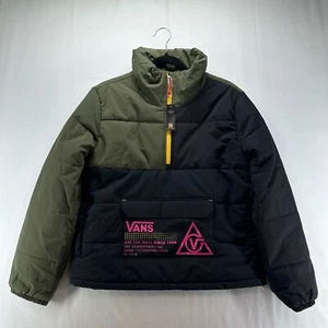 VANS Giacca Donna Tg XS 66 Fornitura Po Puffer MTE Pullover Isolato Verde Nero - Foto 1 di 12