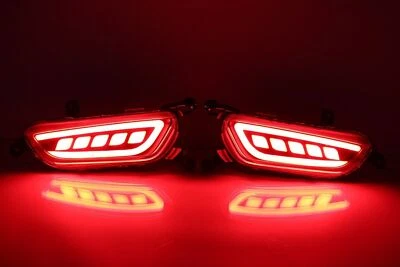 LED Rear Bumper Tail Brake  Reflector Light Lamp For Mazda CX-3 2016-2021 - Imagem 1 de 4