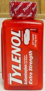 Tylenol Extra Strength Acetaminophen 500mg Pain/Fever Reducer 325 Caplets - Picture 1 of 1