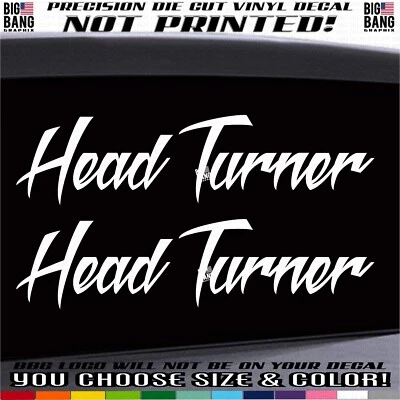 Hot Rod Rat Rod Speed Shop Vinyl Decal Sticker Custom Chopper Bobber Head Turner - Image 1 of 4