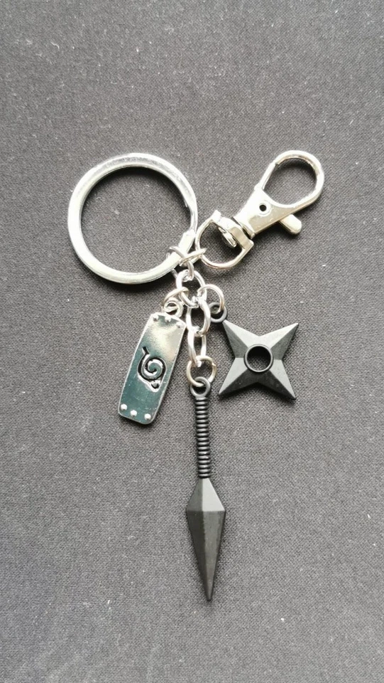 Naruto Shippuden Shuriken Konoha Anime Manga Cosplay Cos Key Chain Anhänger  - Bild 1 von 1