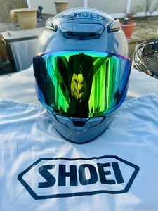 NEW Shoei Z8/NXR2 Gray Full Face Helmet/Fluorescent Visor/Storage Bag/XXL - Picture 1 of 14