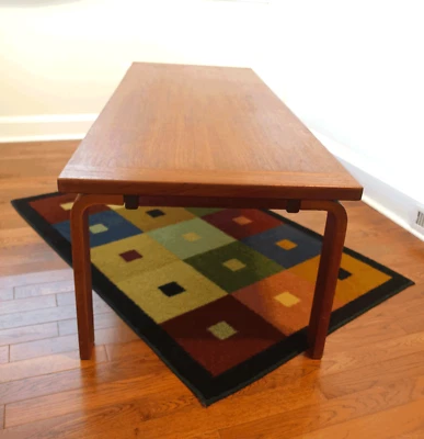 винтажный журнальный столик из тика дерево Финляндия Дания скандинавская классика Alvar Aalto - Изображение 1 из 4