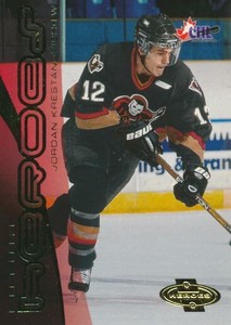 2000-01 UD Heroes #178 JORDAN KRESTANOVICH Rookie Card - Calgary Hitmen