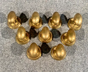 9 Emtek Brass Egg Shaped Dummy Door Knob 2 3/4” Backset Sets - Picture 1 of 7