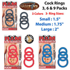 Cock Rings Sets, Delay and Increase Orgasms Sex Enhancer, Hold Erections 9 Total