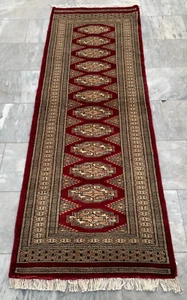 2x7 ft Vintage Afghan Hallway Runner Rug Kitchen Home Decor Runner Area Wool Rug - Picture 1 of 8