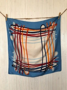 Foulard carré de soie Vintage Lambertti Italy Cadeau pour Femme FO346 - Imagen 1 de 14