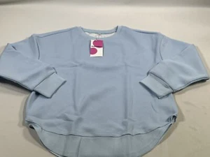 Womens Paintcolors Fashion Blue Sweatshirt Large L NEW - Picture 1 of 4