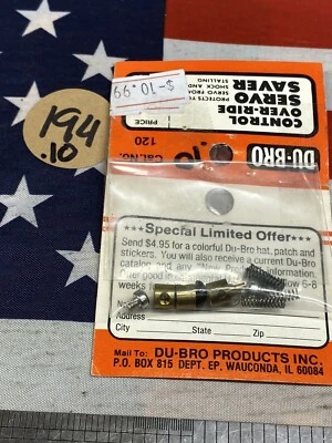 Dubro 120 Control Over-Ride Servo Saver NewInPack USA Shipped - Image 1 of 4