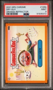 2021 Garbage Pail Kids orange Chrome Refractor Dry Guy #146b /275 PSA 9 - Picture 1 of 2