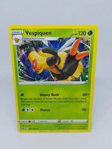 ESPADA Y ESCUDO DE RESPLANDOR ASTRAL TARJETA POKEMON TCG VESPIQUEN 012/189 CASI NUEVO/M - Imagen 1 de 2