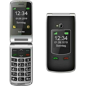 BNIB Bea-fon SL595plus Single Sim Black Silver Factory Unlocked 2G GSM - Picture 1 of 4