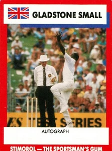 1990 1991 England Test Cricket Stimorol Card - Gladstone Small - Picture 1 of 3