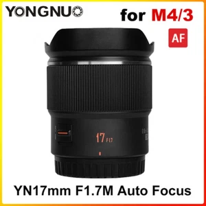 YONGNUO YN17mm F1.7M Auto Focus Large Aperture Lens for Panasonic Olympus M4/3 - Picture 1 of 8
