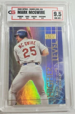 2000 Skybox Mark McGwire #HL10 Higher Level Graded 9.5 CG Mint subgrades Awesome - Image 1 of 2