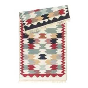 2XTURKISH LARGE GEOMETRIC MULTI Boho Kilim Rugs -Runner Hallway Rug, 80x150 cm - Picture 1 of 5