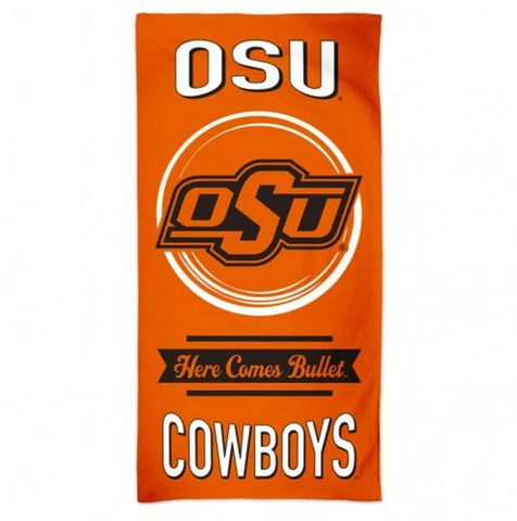 Oklahoma State Cowboys Beach Towel 30" x 60" Fiber Reactive Cover