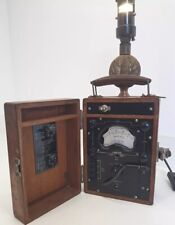 VINTAGE VOLT METER ELECTRIC LAMP Stunning Item Very Well Converted One Off.