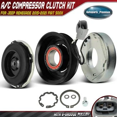 Kit embrague compresor aire acondicionado para Jeep Renegade 2015-2021 Fiat 500X 2016 2017-2018 Foto 1 de 4