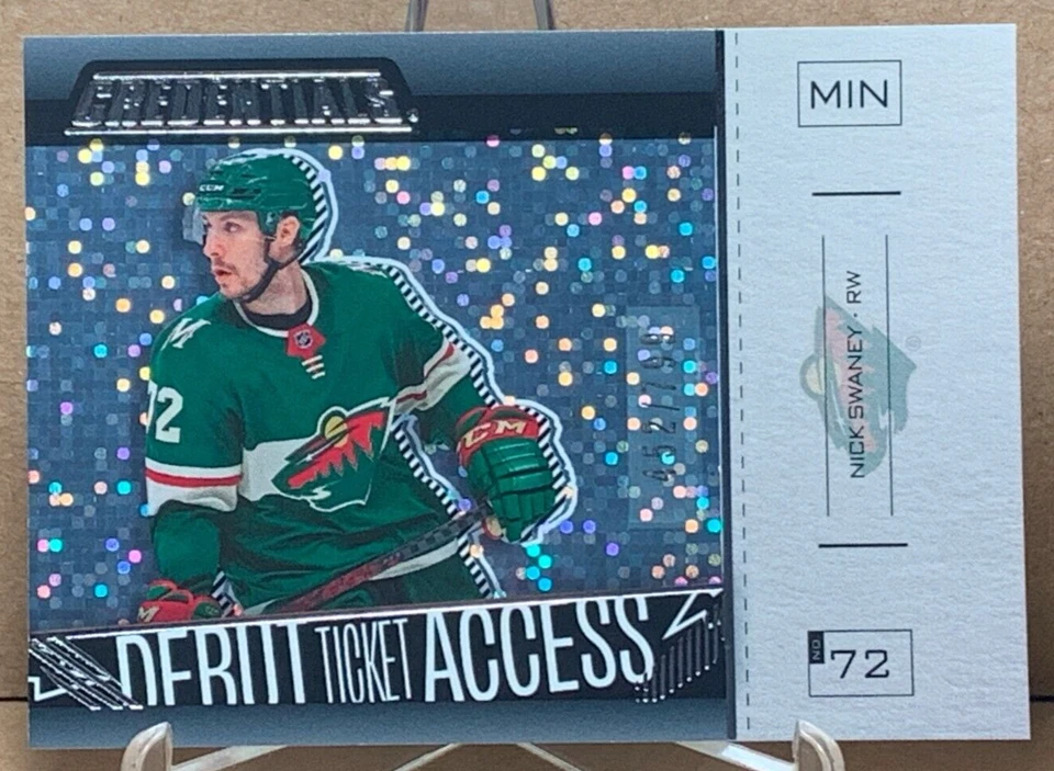 Nick Swaney 2023-24 UD Credentials #129 Debut Ticket Horizontal 452/799 RC - Image 1 of 2