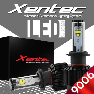 XENTEC LED HID Headlight kit 388W 38800LM 9006 6000K for 1993-2002 Saturn SC1 - Image 1 of 4