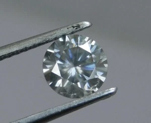 0.85 Ct Round Cut Lab Grown AAA Black Diamond Loose Gemstone. O-11245 - Picture 1 of 3