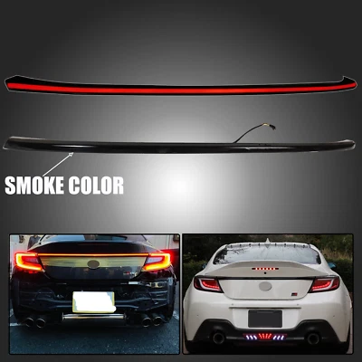 Luz de freno trasera dinámica para maletero Subaru BRZ Toyota GR86 2022-2024 lente humo Foto 1 de 4