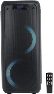 Norcent Dual 6.5" Inch Party Portable Bluetooth Speaker 3600mAH Activated Lights