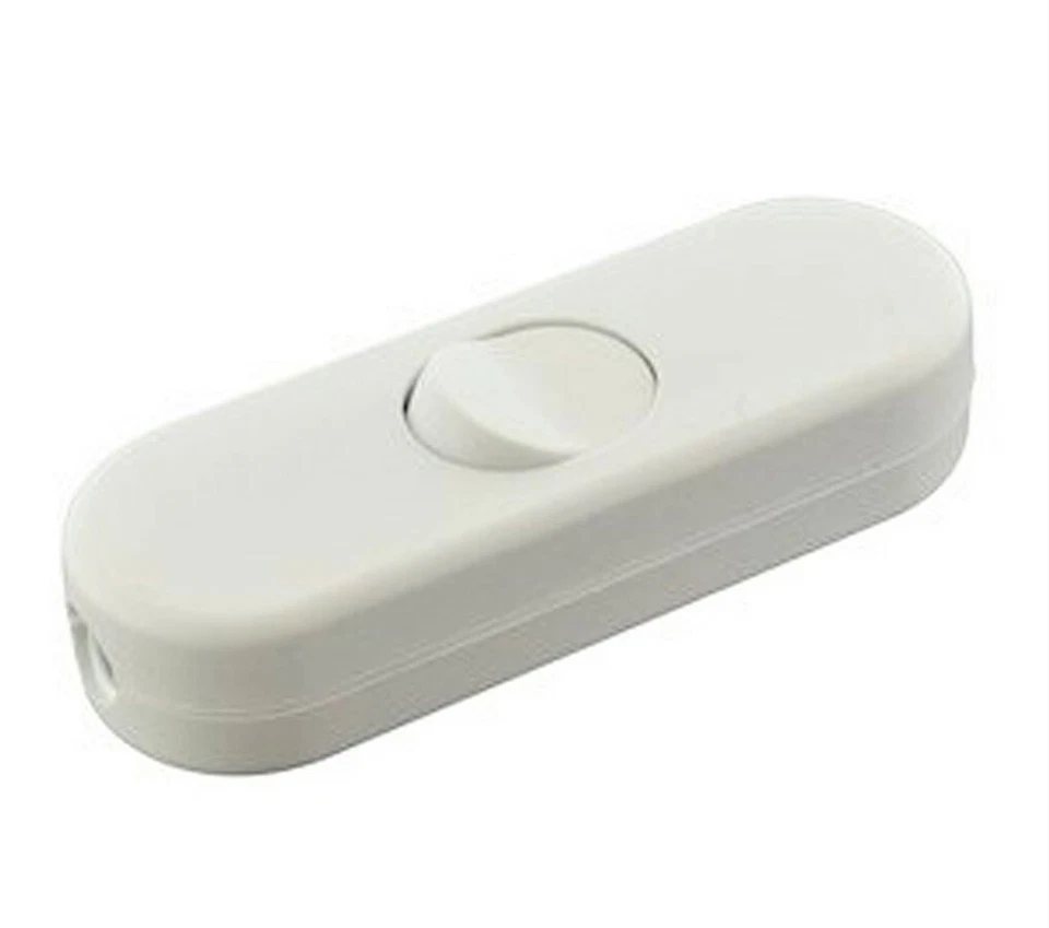 Interruptor Pasante Bipolar - 10 A - 250 V - Lampara - Flexo - Blanco - Imagen 1 de 1