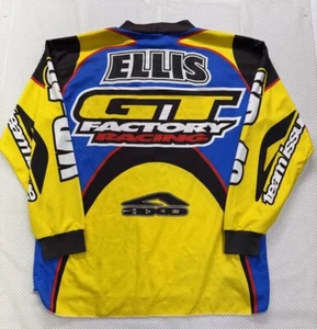 Vintage Gary Ellis Pro Cut GT Factory Racing BMX Bike Racing Jersey Shirt Signed - Bild 1 von 10