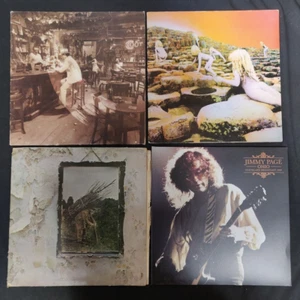 Led Zeppelin 4 x Vinyl Record LP Job Lot Albums Houses of the Holy IV In Through - Picture 1 of 2