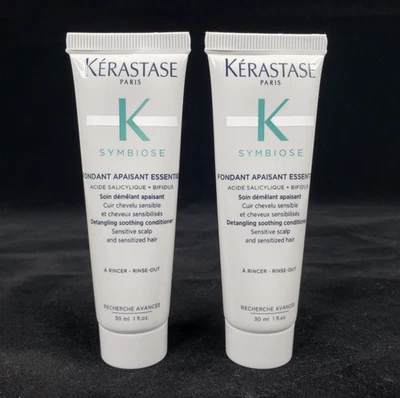 Acondicionador Kerastase Symbiose Fondant Apaisant Essentiel 1 oz tamaño de viaje cantidad 2 Foto 1 de 2