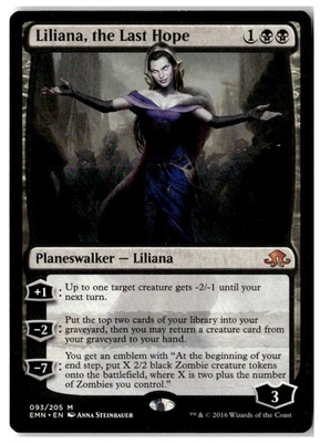 MTG Liliana, the Last Hope - Eldritch Moon  Moderately Played English - Image 1 of 2