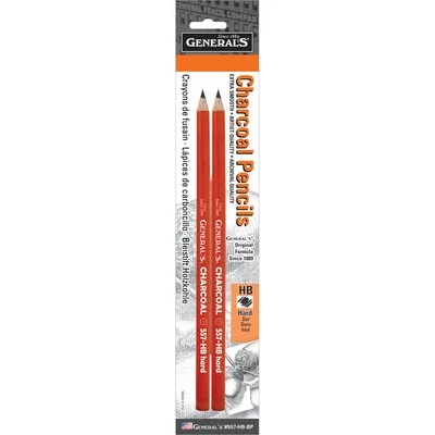 GENERAL PENCIL General's Charcoal Pencils 2/Pkg-HB 557-HB