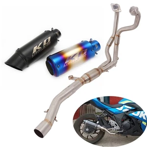 For Suzuki GSX250R 2018-2025 Full Exhaust System Header Link Pipe 51mm Mufflers - Picture 1 of 17