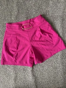 INC International Concepts Magenta Pink Hardware Buckle Shorts (S) - Picture 1 of 3
