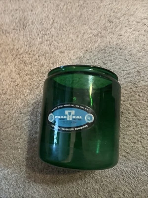 Vintage 7.5"x7" Dark Green Glass Jar PRAK-T-KAL VAPORIZER HUMIDIFIER NO. 650 - Image 1 of 4