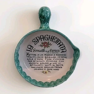 La Spaghettata Cuenco Mango Caño Receta Espaguetis Allá Caprese Italia Leer - Imagen 1 de 18