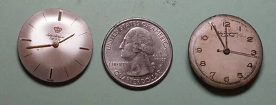 2x LADIES Jules Jurgensen JXJ 17Jowel Movements Swiss Made não funciona para peças - Imagem 1 de 4