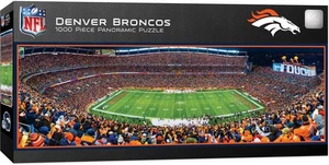 MasterPieces NFL Unisex Stadium Panoramic Jigsaw Puzzle, 1000-Piece Denver Bronc - Bild 1 von 4