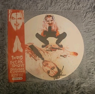TWIZTID FREEK SHOW DISTURBED & UNHEARD "BLOODY" PHOTO VINYL LP Variant NEW - Image 1 of 3